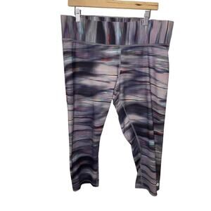 Champion Women's High Performance Legging Athletic Blue Black Ombre Size XXL 2X